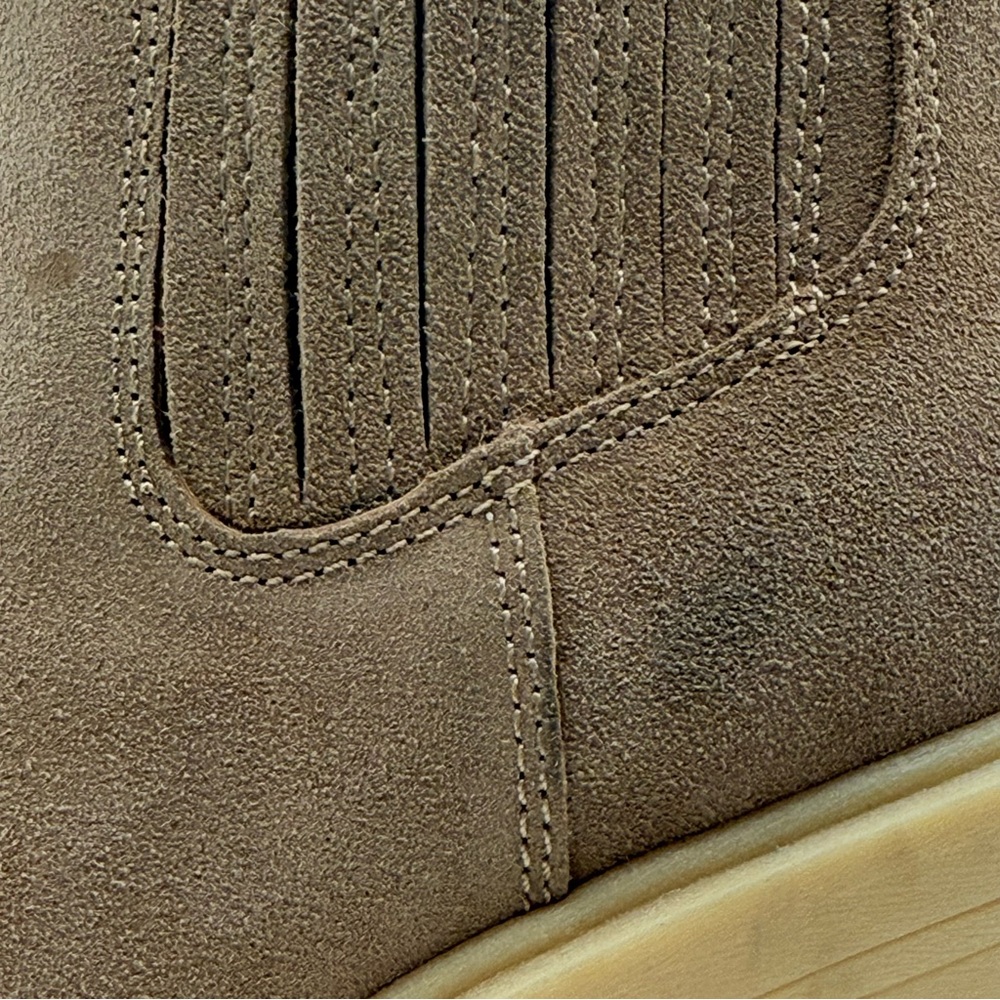 Dolce Vita Tan Suede Platform Ankle Booties Chunky Heel Lug Sole Womens Size 8.5 - Picture 14 of 14